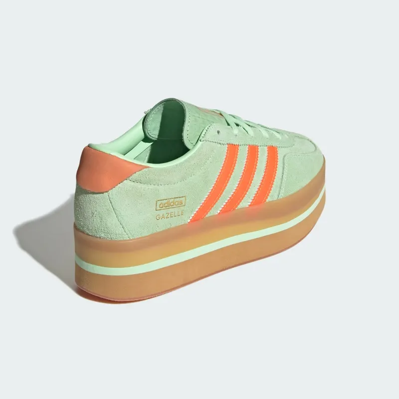 Adidas Gazelle Stack Semi Green Spark / Solar Orange / Gum (JR8180)