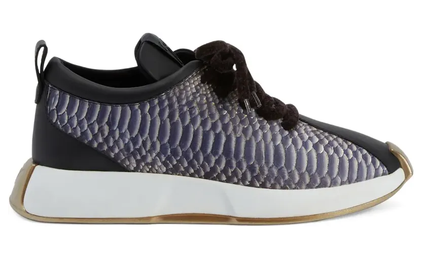 Giuseppe Zanotti Sneakers mit Schlangenleder-Print – Schwarz (RU10047K06)