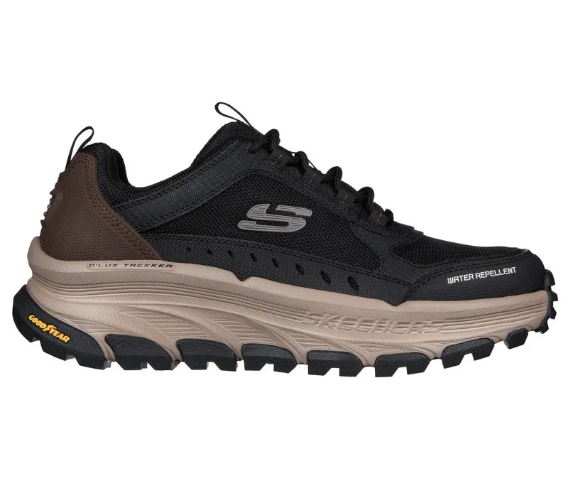 Skechers Relaxed Fit: D’Lux Trekker Sneaker Black/Natuurlijk