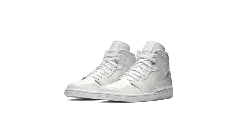 Jordan 1 Mid Triple White (W) White/White-White (BQ6472-111)