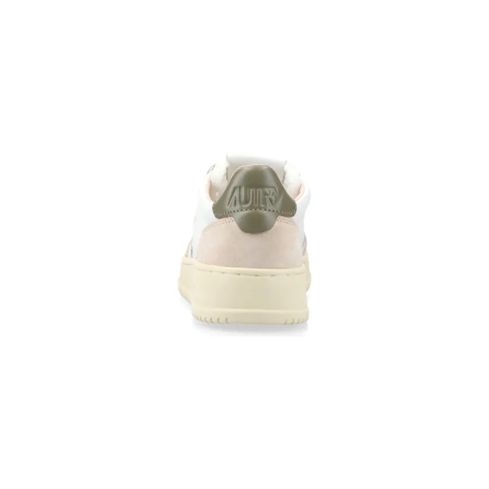 Autry Medalist Low W (leat / suede white / cvrt green) – AULWLS77