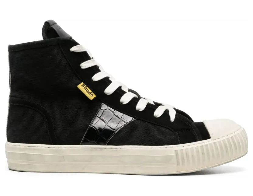 Rhude Bel Airs High Black Croc (RHPF23FO03975-119)