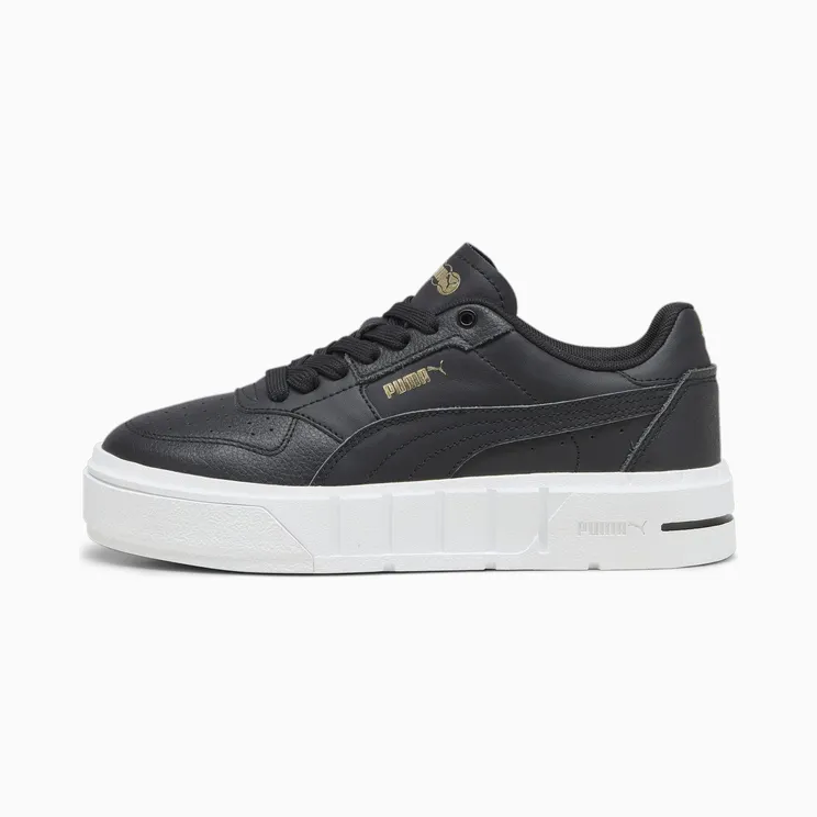 Puma Cali Court leren damessneakers Wit/Zwart (393802-04)