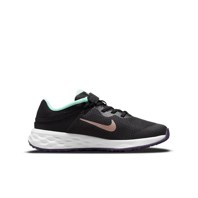 Nike Revolution 6 FlyEase Older Kids’ Easy On/Off Road Running Black 50% Sustainable Materials (DD1113-005)
