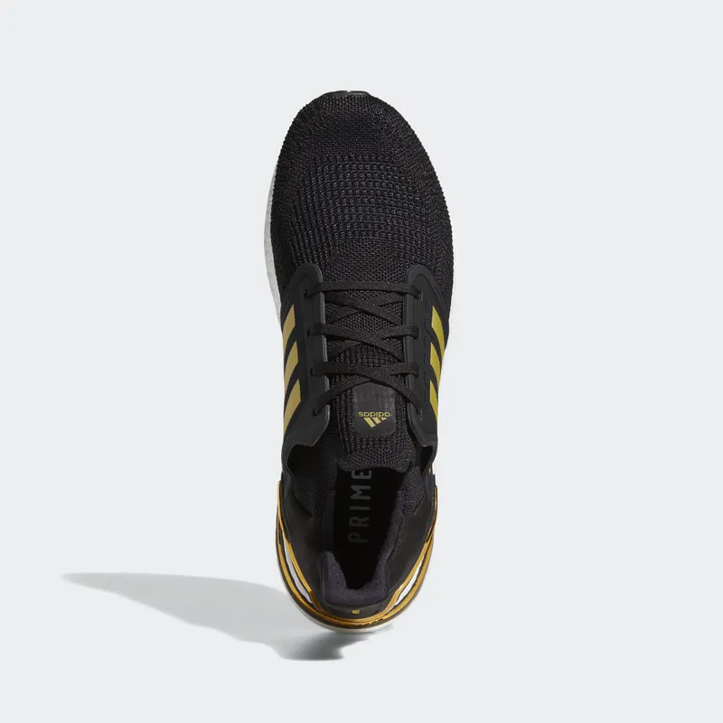 adidas Ultra Boost 20 Black Gold White Core Black/Gold Metallic/Solar Red (EE4393)