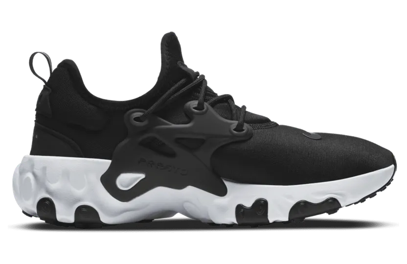 Nike React Presto Black White Off Noir