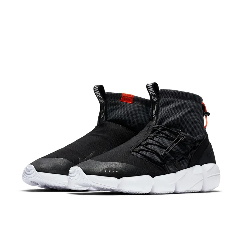 Nike Air Footscape Mid Utility DM Black Safety Orange (AH8689-001)