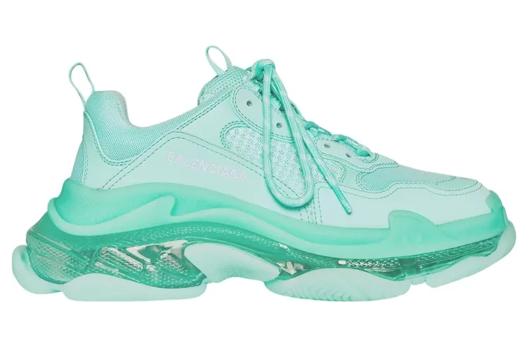 Balenciaga Triple S Clear Sole Green (541624W2GA14500) (2)