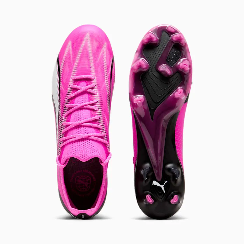 Puma Ultra Ultimate FG Cleats “Pink White Black” (107744-01)