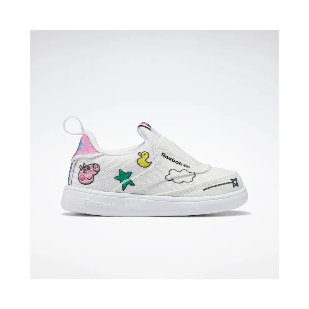 Reebok Club C Slip-On IV Shoes Cloud White / Core Black / Cloud White