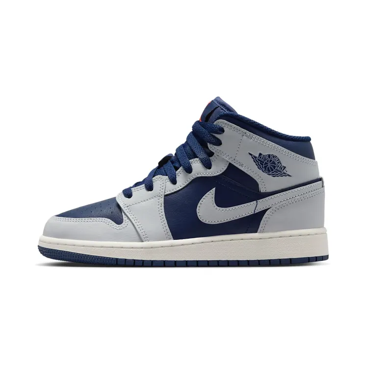 Jordan 1 Mid GS “Grey / Obsidian” (DQ8423-403)