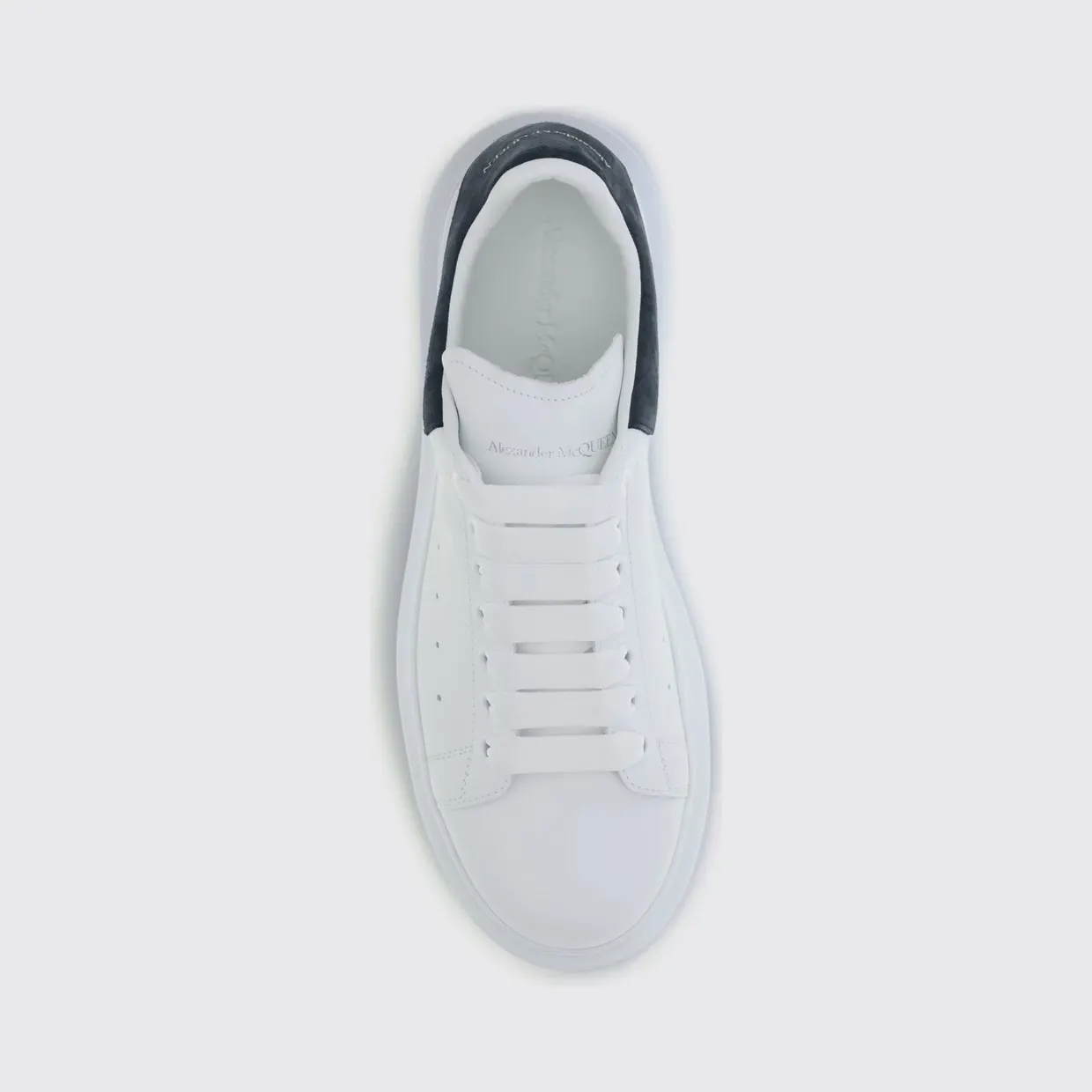 Mcqueen Oversize Calf Leather Sneakers with a Chunky Sole White (553680WIAI39054) (3)