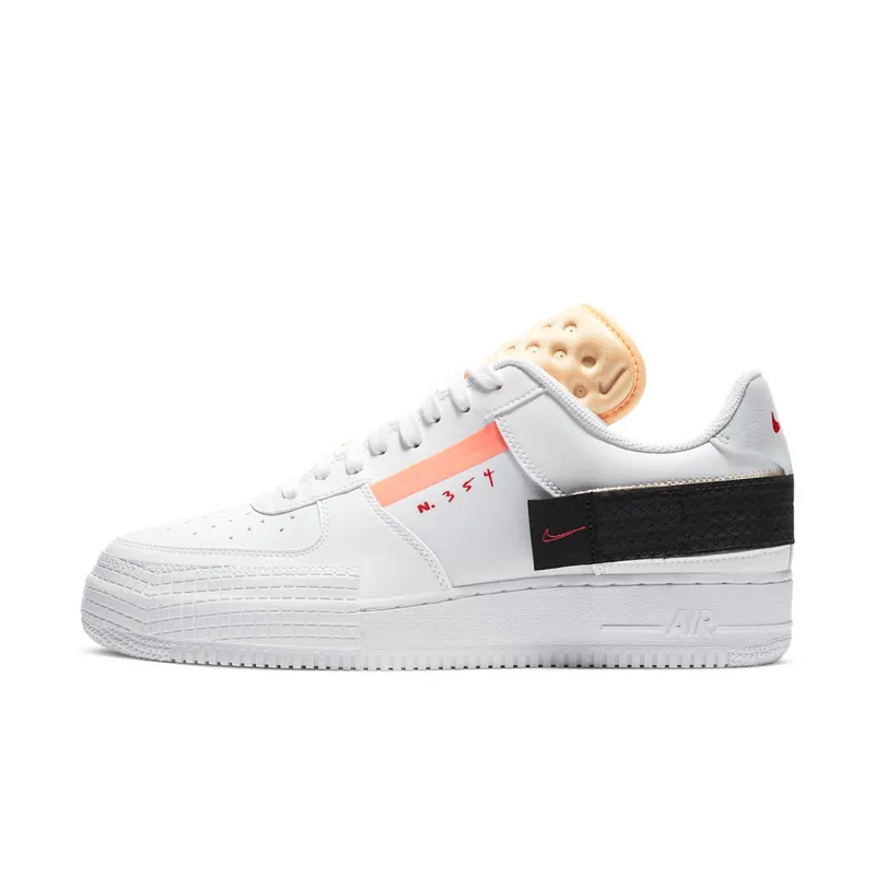 Nike Air Force 1 Type White Melon Tint White/Black-Melon Tint-Habanero Red (CZ7107-100)