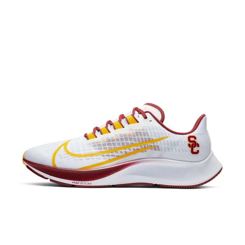 Nike Air Zoom Pegasus 37 USC White/Pure Platinum-Team Crimson-University Gold (CZ5396-100)