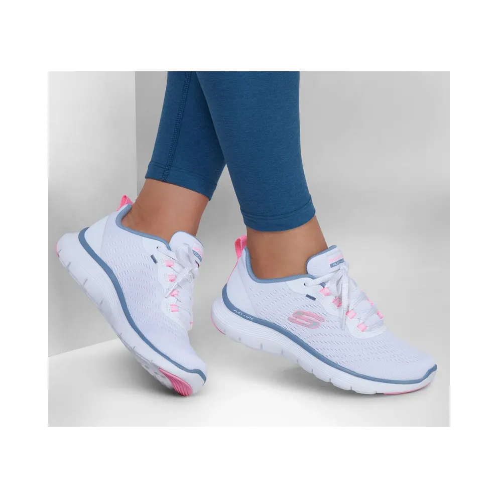 Skechers Flex Appeal 5.0 – New Path Sneaker White/Pink/Blue