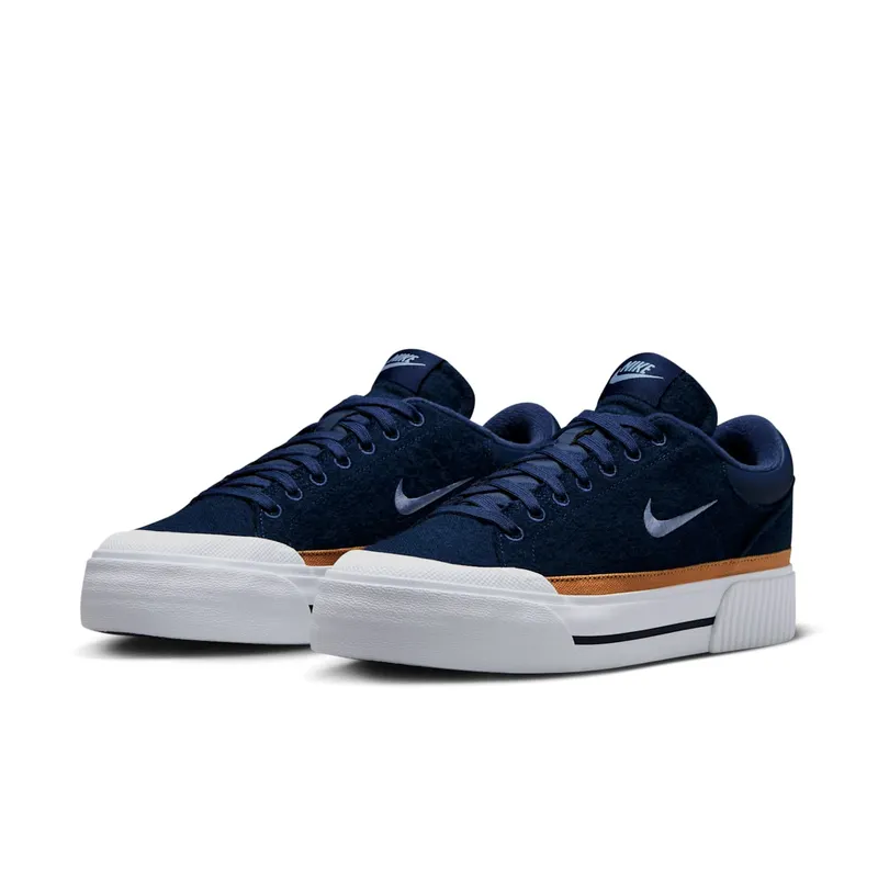 Nike Court Legacy Lift Midnight Navy Flax White (FZ2606-400)