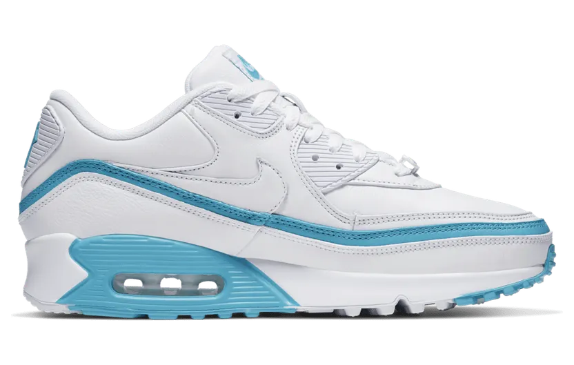 Nike Air Max 90 Undefeated White Blue Fury (CJ7197-102)
