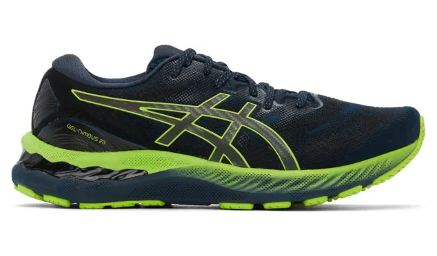 Asics Blue and Green Gel-Nimbus 23 Lite-Show Sneakers (1011B007)