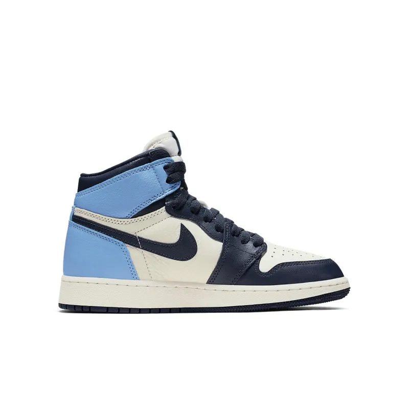 Jordan 1 Retro High Obsidian UNC (GS) Sail/Obsidian-University Blue (575441-140)