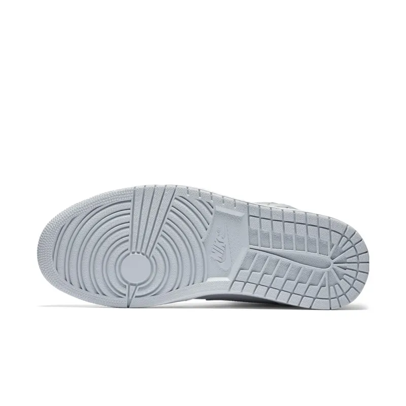 Jordan 1 Mid Pure Platinum Metallic Silver Pure Platinum/White-Metallic Silver-Black (554724-032)