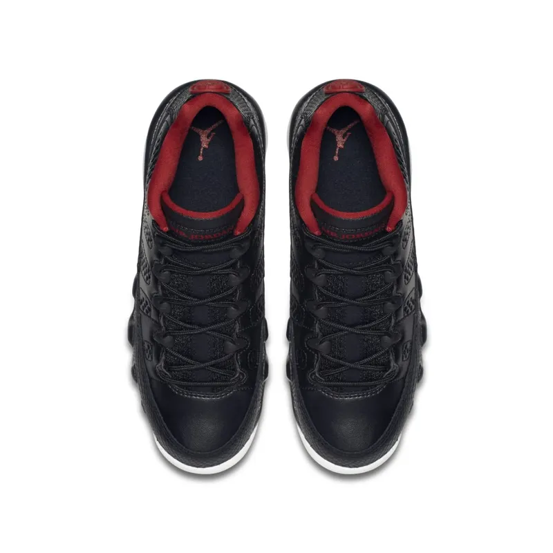 Jordan 9 Retro Low Snakeskin (GS) Black/Gym Red-White (833447-001)