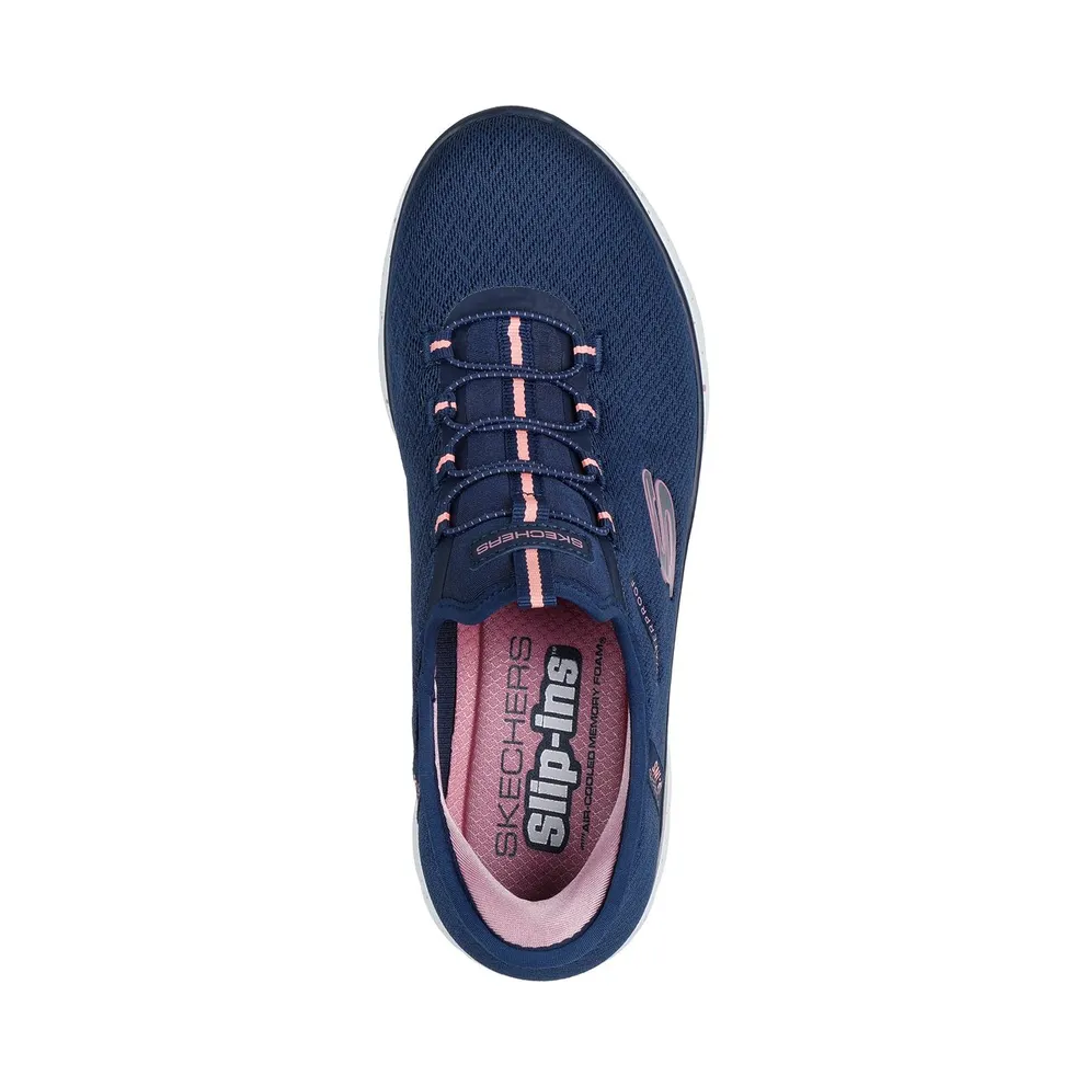 Skechers Slip-ins Waterproof: Summits – Best Choice Sneaker Marine/Coral