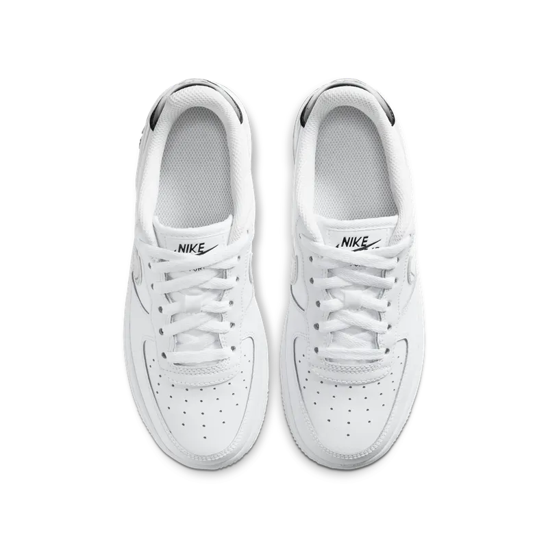 Nike Air Force 1 Low White Black Metallic Silver (GS) White/Black-Metallic Silver (CZ4206-100)