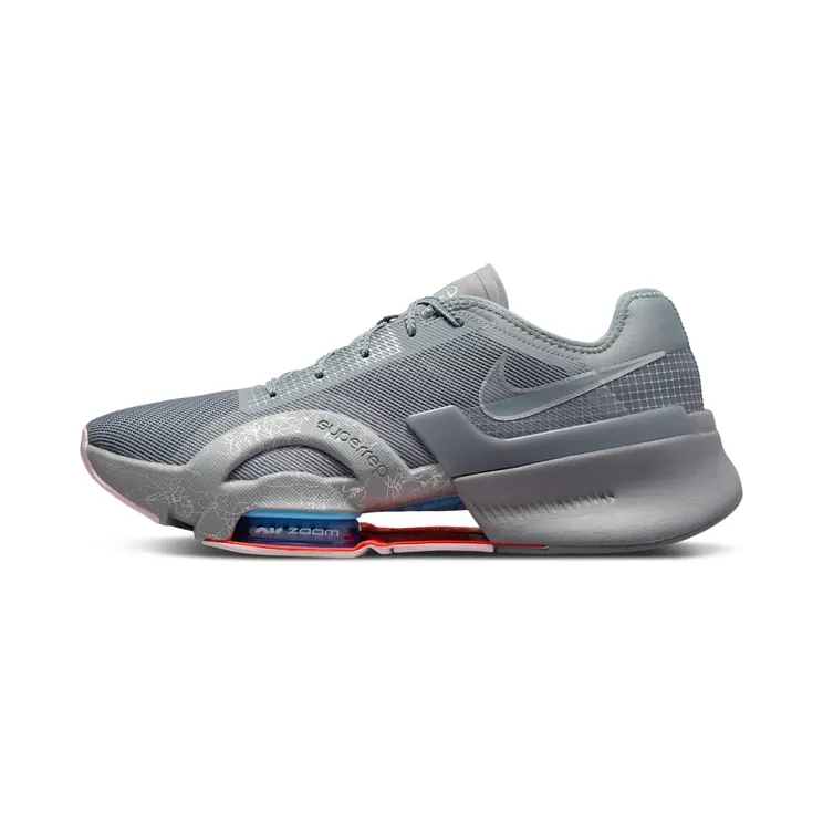 Nike Air Zoom SuperRep 3 -sessies “Cool Grey / Particle Grey / University Blue / Metallic Silver” (DC9115-004)