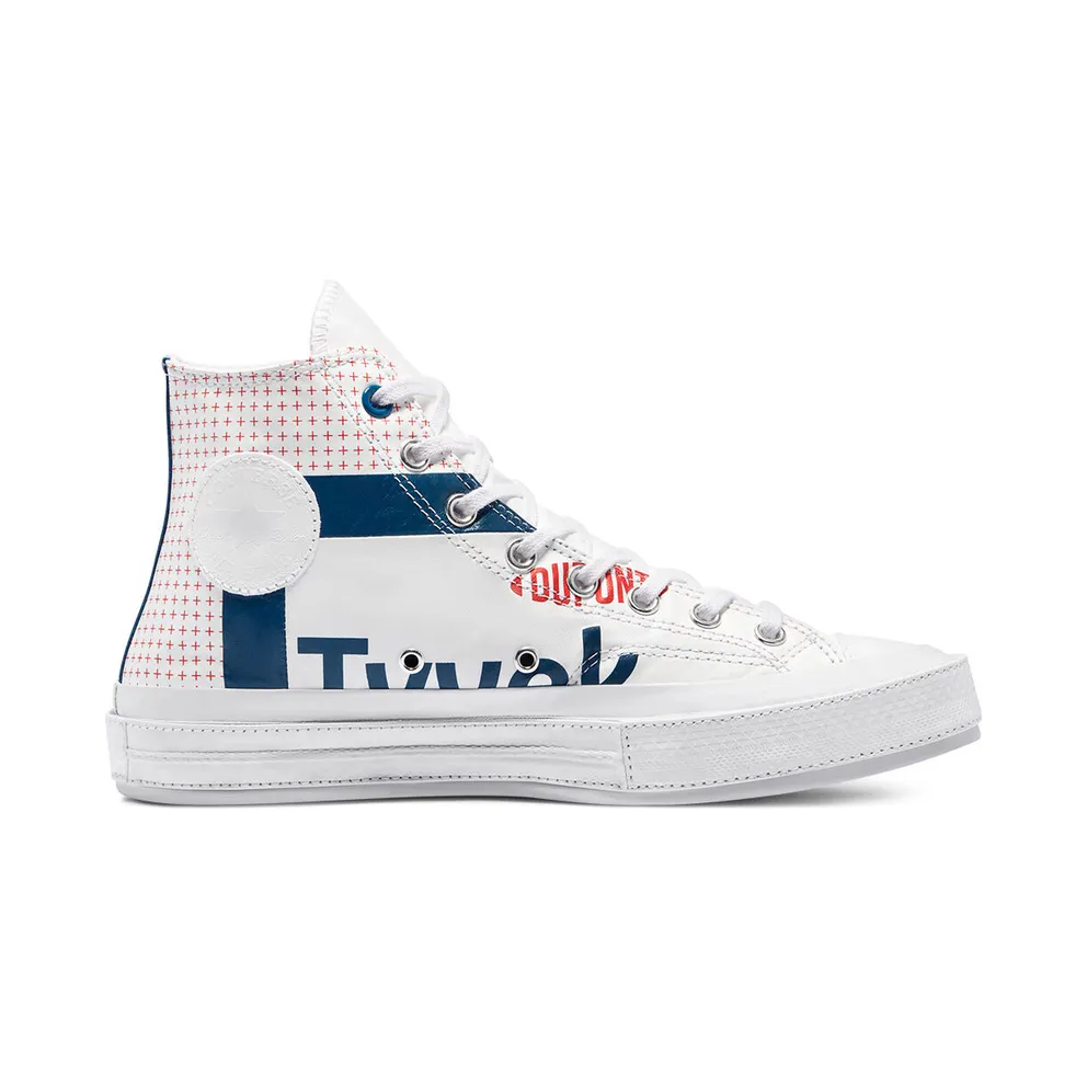 Converse Chuck 70 with Tyvek® High Top White/princess Blue/fiery Red (170061C)