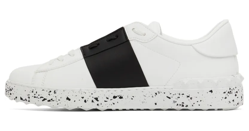 Valentino Garavani White & Black Open For A Change Sneakers (XY2S0830PUD) (3)