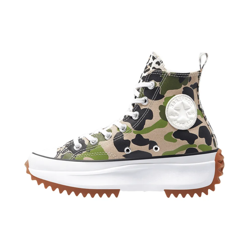 Converse Archive Print Run Star Hike High Top Candied Ginger/piquant Green “Camo” (170913C)