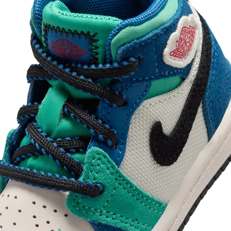 Air Jordan 1 Chalk/True Blue/Kinetic Green/University Red (IO2055-100)
