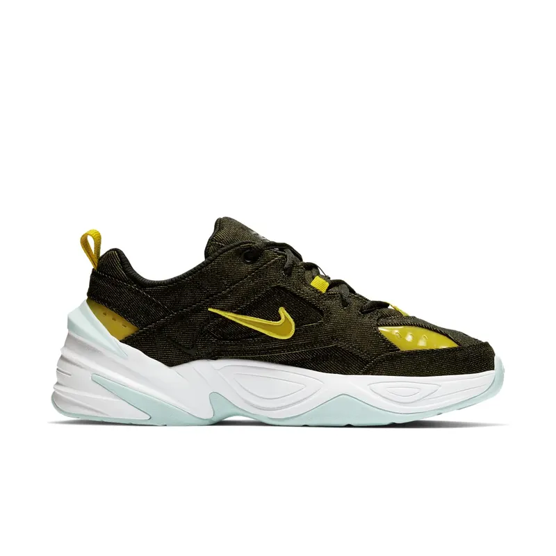 Nike M2k Tekno Twill Denim (W) Black/Teal Tint-White-Bright Citron (BV0970-001)