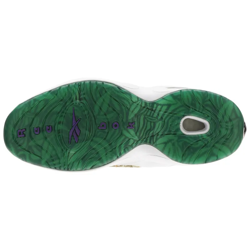 Reebok Question Mid Curren$y Jet Life Stem Green/Vital Blue-White-Purple Emperor (Other Brands Reebok)