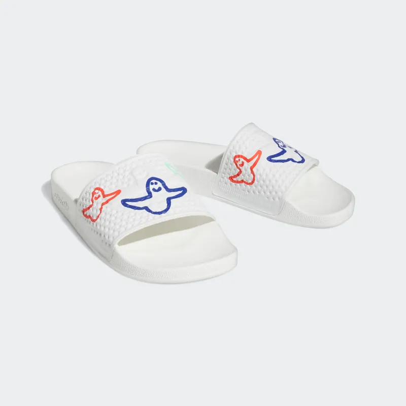 adidas Shmoofoil Slides Cloud White Bright Red Pulse Mint (HQ2034)