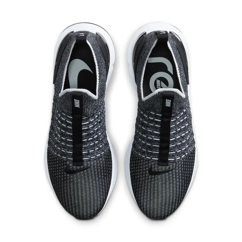 Nike React Phantom Run Flyknit 2 Black White Blend Black/White (CJ0277-003)