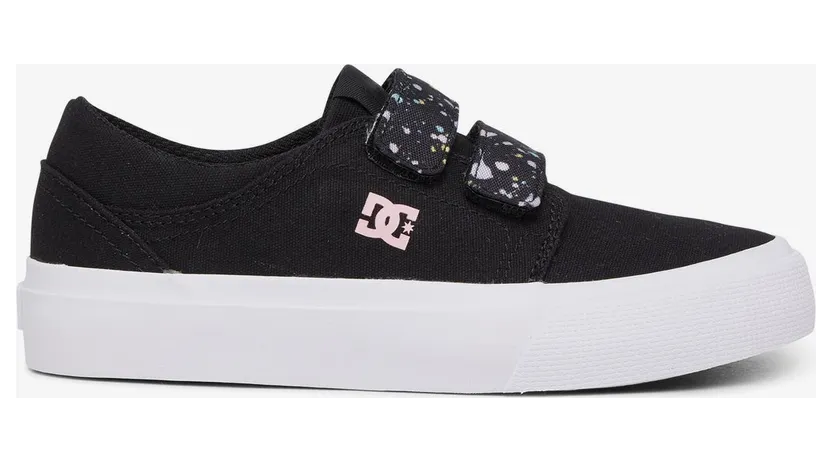 DC Trase V Leather Shoes for Kids Black (ADGS300103kwp)