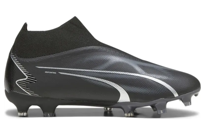 Puma Ultra Match+ Laceless FG/AG Fußballschuhe Herren 01 – PUMA white/PUMA black/fire orchid 45 für Herren, schwarz, Größe 42 EU / 8 UK (107511)