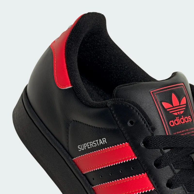 Adidas SUPERSTAR II “Core Black Lucid Red Cloud White” (JQ3176)