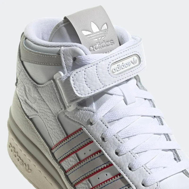 Adidas Forum Mid Cloud White / Grey One / Blue (H03434)