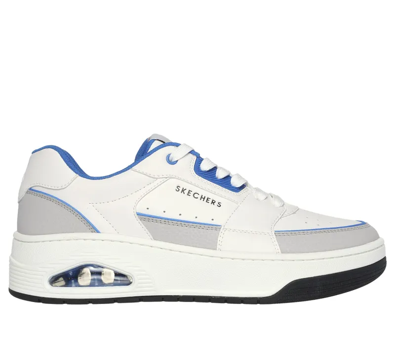 Skechers Uno Court Low-Post “White / Blue (183140 Wbl)” (183140WBL)
