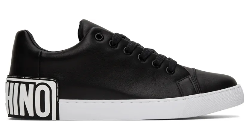 Moschino Black Logo Heel Low Sneakers (MB15402G1D GA0)