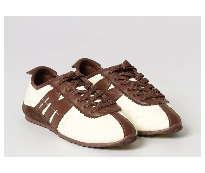 Marc Jacobs Leather and Nylon The 400 Bleecker Runner Sneakers White (2S6FSN001F29707)