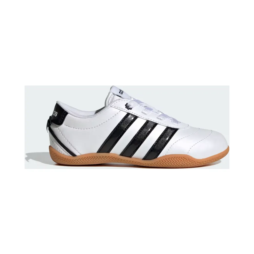 Adidas GRAND COURT LO Shoes KIDS Cloud White / Core Black / Hi-Res Yellow (KI3034)