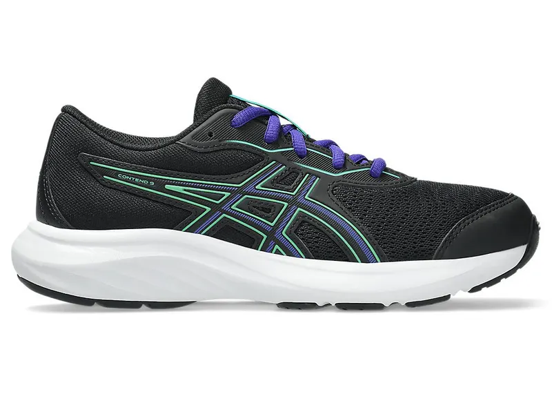 ASICS CONTEND 9 GS “Black / Vital Green” (1014A337-009)