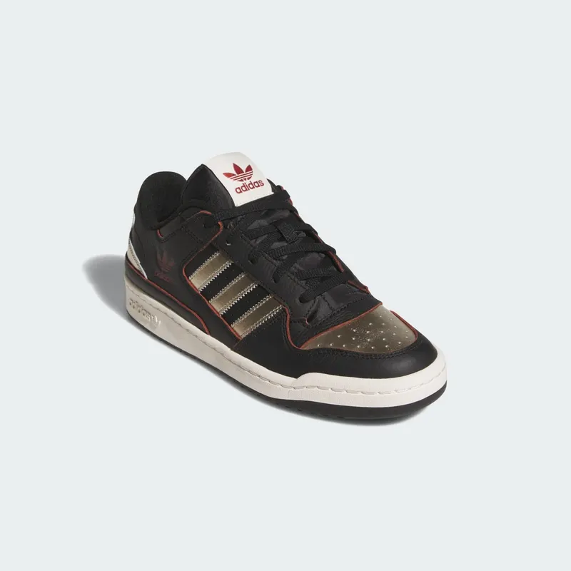 Adidas Forum Low CL Shoes Core Black / Cyber Metallic / Off White (JI3270)