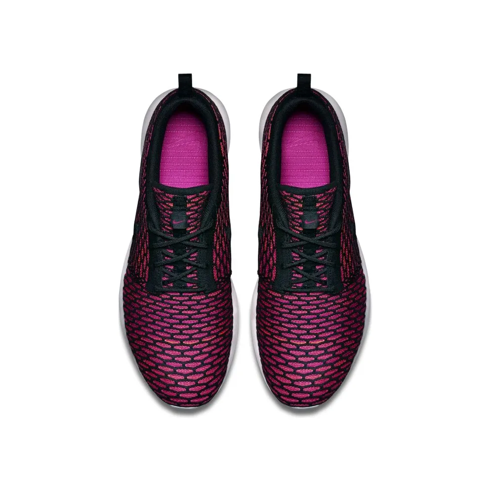 Nike Roshe Run Flyknit Fireberry Black/White-Fireberry-Total Orange (677243-004)