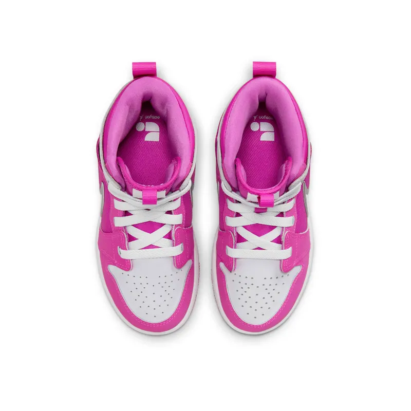 Jordan 1 Mid RM EasyOn PS “Fire Pink White” (FQ1282-601)