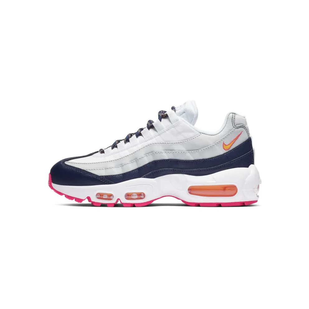 Nike Air Max 95 Midnight Navy Pure Platinum Laser Orange (W) Midnight Navy/Pure Platinum-White-Laser Orange (307960-405)