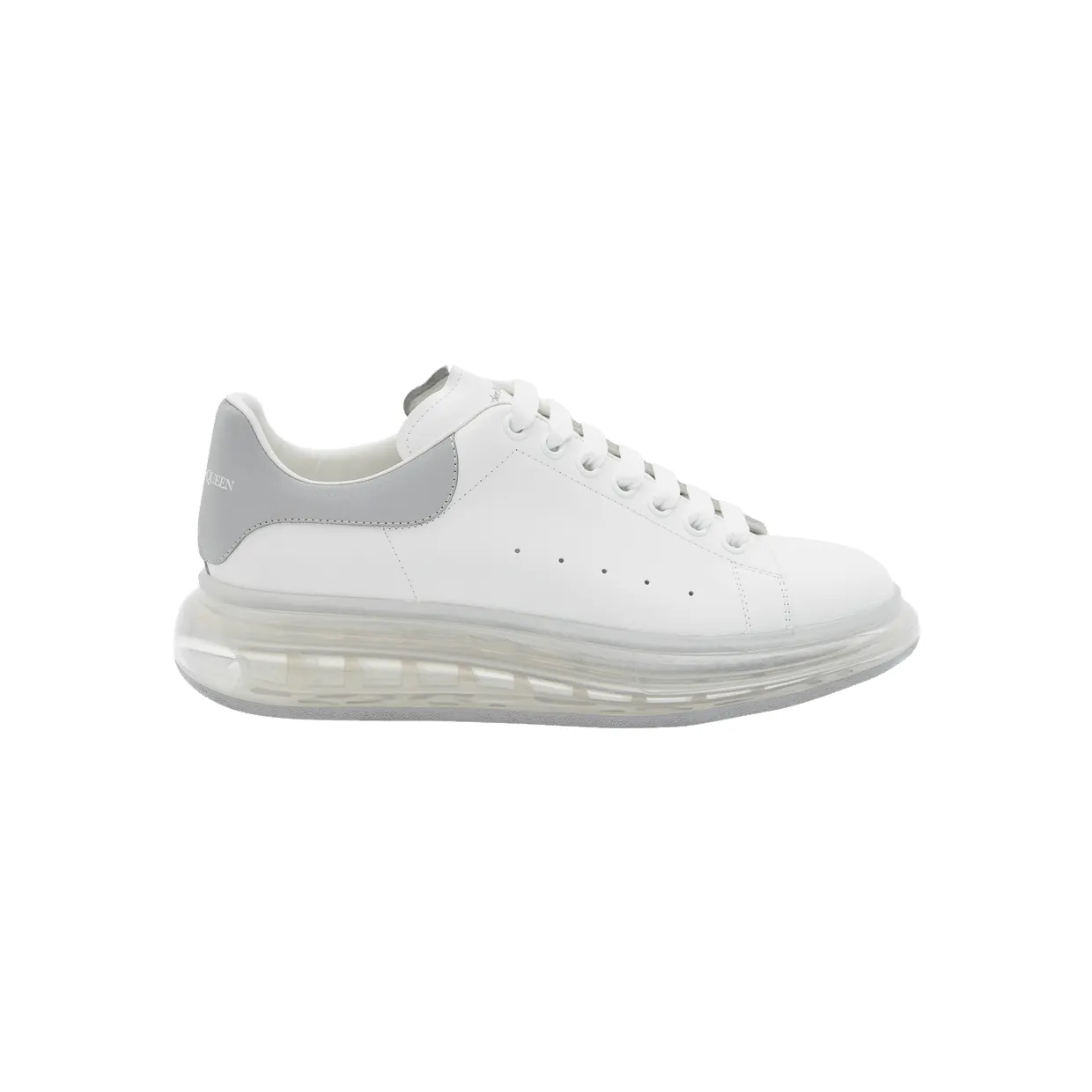 Alexander McQueen Oversized Grey Clear Sole